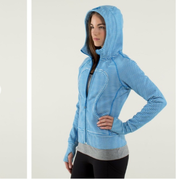 lululemon athletica Jackets & Blazers - Lululemon Scuba Hoodie Stretch Slope Stripe Print